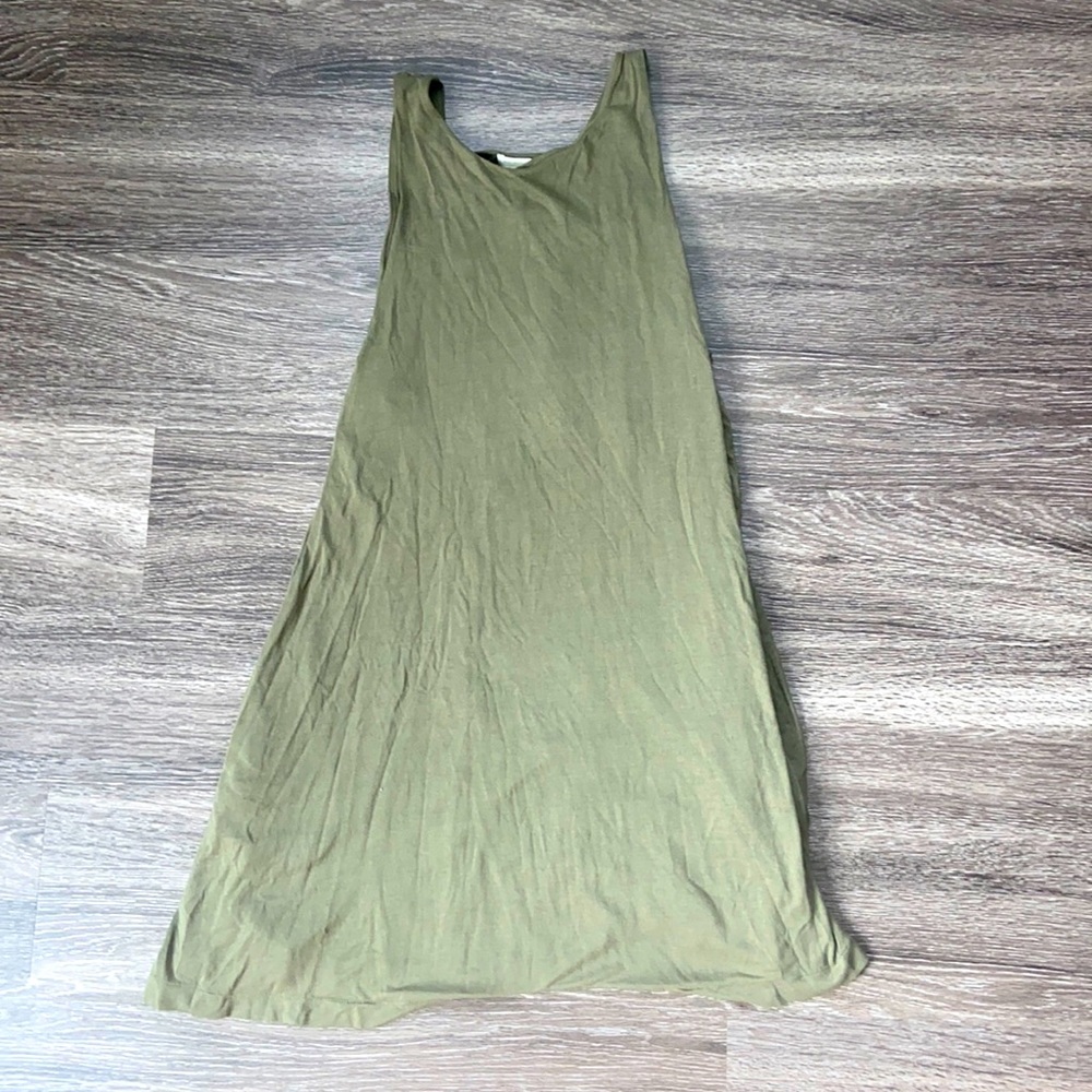 Green T-shirt Dress